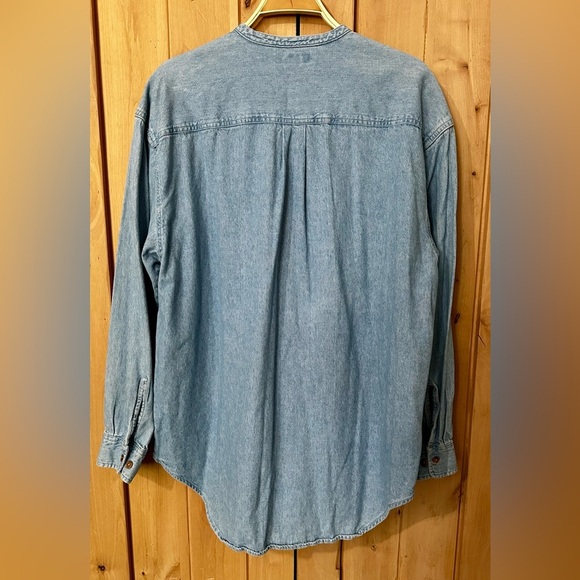 Denim Button-Up Shirt - Picture 3 of 4